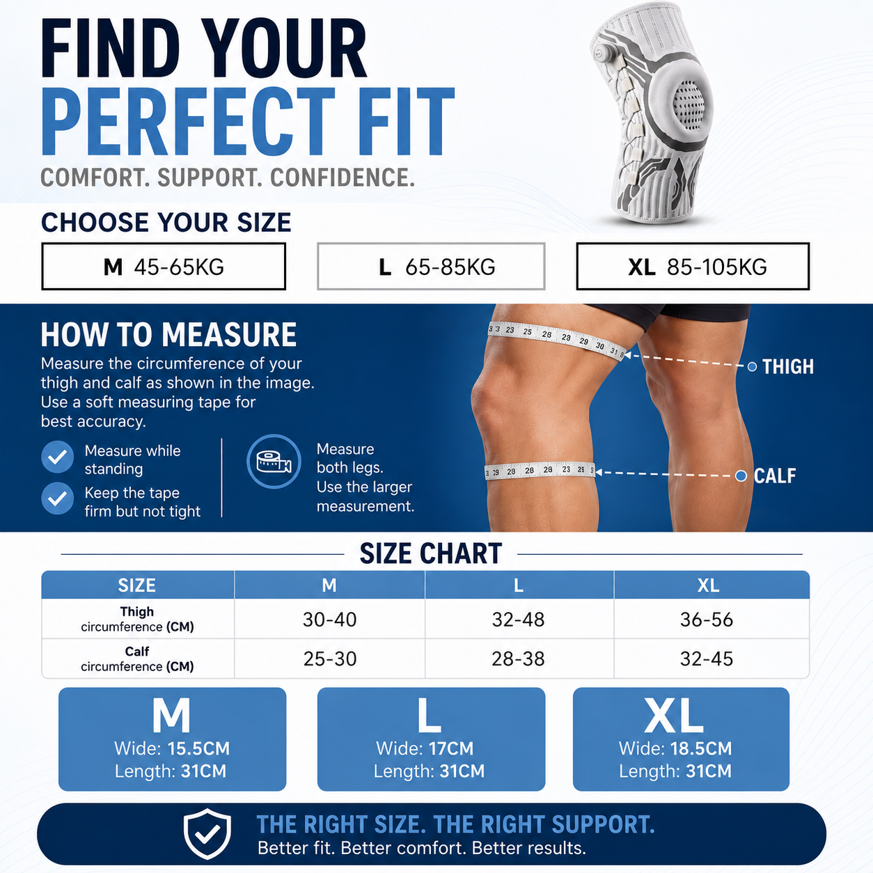 Professional Adjustable Knee Support Brace